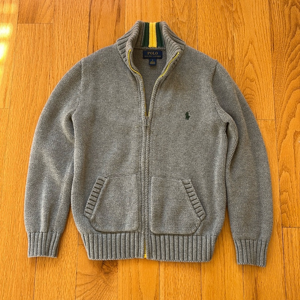 Toddler Ralph Lauren Polo Sweater in 6T; Gray